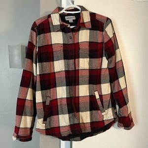 Carhartt plaid fleece lined flannel